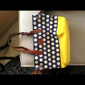 Dooney & Bourke Bags - Dooney & Bourke Navy & Yellow Shopper Dooney & Bourke Bags - Dooney & Bourke Navy & Yellow Shopper